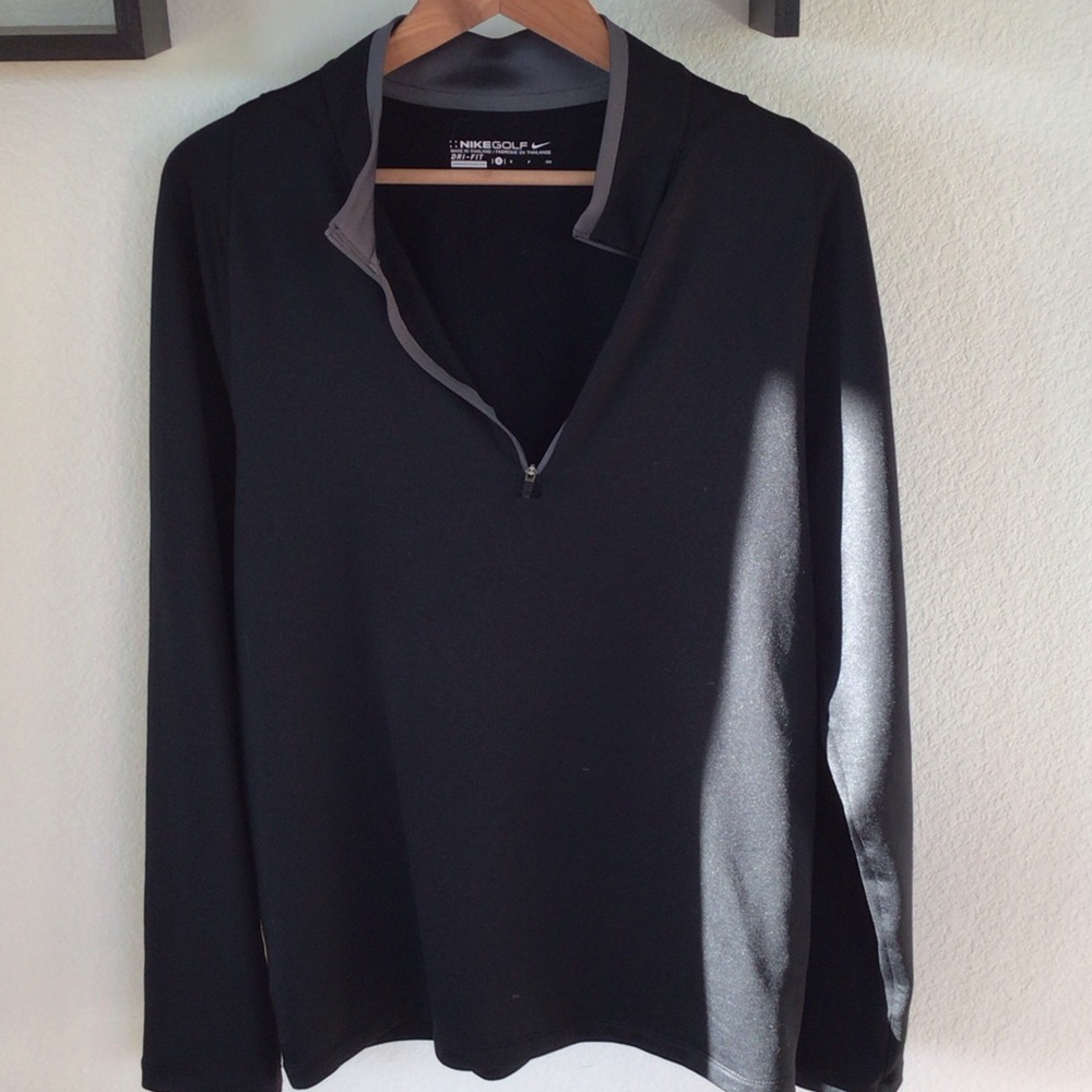 Nike Men's Black Zip-Up Sweater
